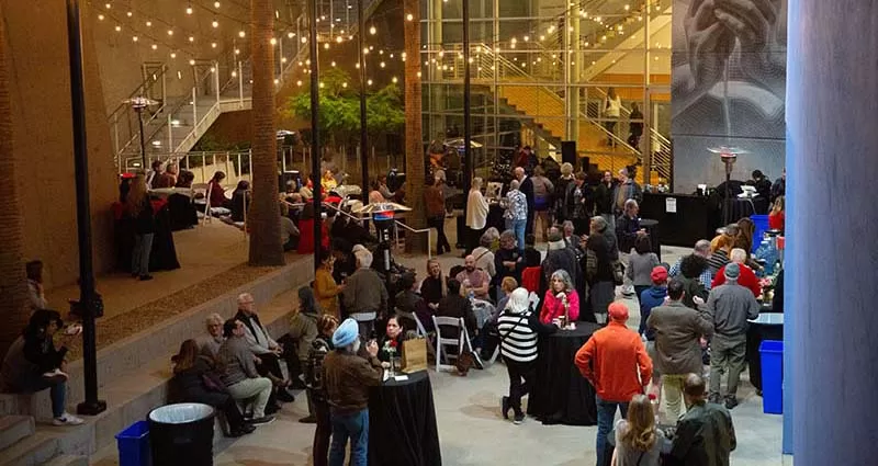 Brown Sculpture Courtyard
